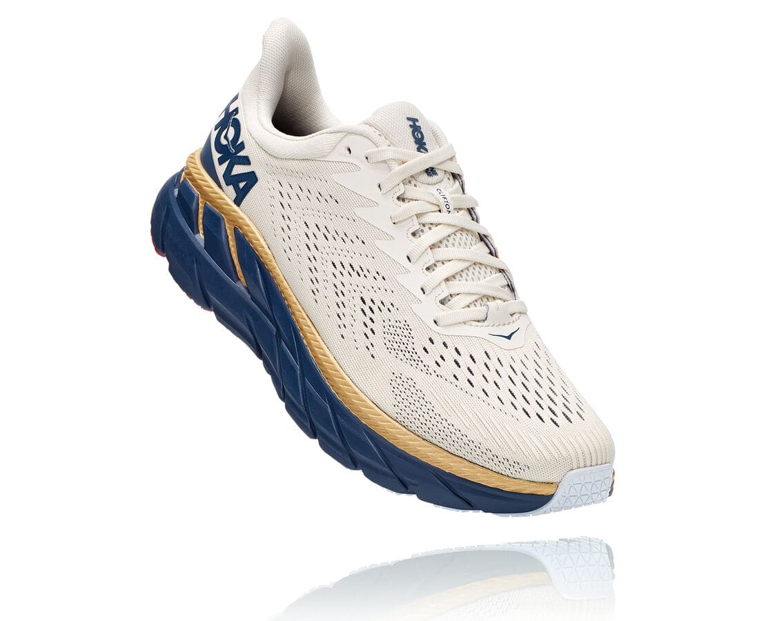 Hoka One One Clifton 7 Férfi Gyalogló Cipő Sötétkék [NJSWG-0614]